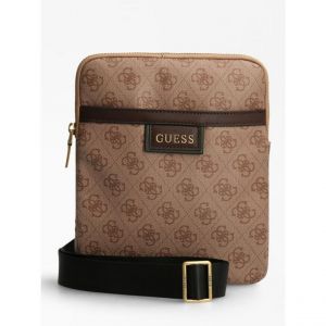 Guess Vezzola Crossbody Flat Bag Brown [119868] - sac à épaule bandoulière sacoche