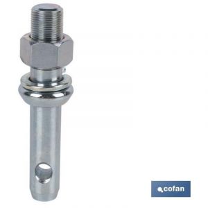 Cofan Boulon Filet&eacute; en Acier Zingu&eacute; | Pour Attelage pour Outils | Dimensions : M 22 x &Oslash; 22 mm