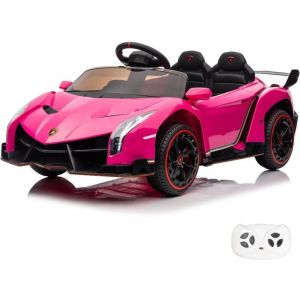 Lamborghini Veneno Voiture Electrique Rose - 0-6 Ans