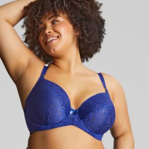 Soutien Gorge Plunge avec Armatures bleu roi