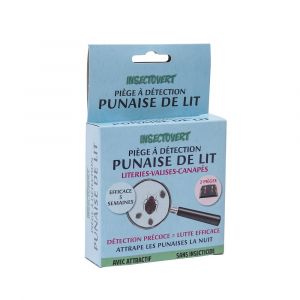 Subito Piège à détection punaise de lit Lot de 2 Insectovert de