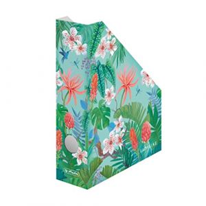 Herlitz Porte-revues A4 en carton ondulé série Ladylike Motif Jungle 7 cm
