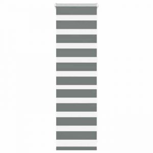 VidaXL Store zèbre gris foncé largeur du tissu 409 cm polyester store à enrouleur zébré store zébré pour fenêtre store 4014094