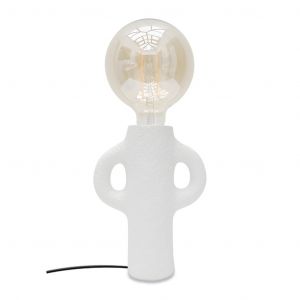 Opjet Lampe base en porcelaine - Totem gm - Blanc