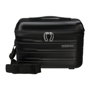 American Tourister Flashline Valise cosmétique 36 cm Noir (Shadow Black), Gris cendré, Mallette cosmétique