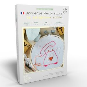 French Kits Broderie décorative Le téléphone sonne 10 cm