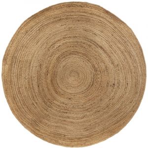 Atmosphera Tapis Rond en Jute "Végétale" 160cm Naturel