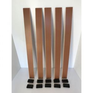 Lot de 5 lattes 660/53/8 avec embouts pour lit, sommier bz ou clic clac, SCM Cr&eacute;ations