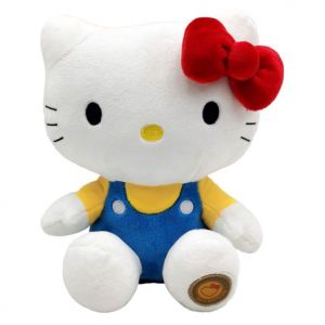 Joy Toy Hello Kitty Classic Eco Plush 24 cm dans Une Pochette en Carton réutilisable - La Peluche est composée à 100% de matériaux recyclés à partir de Bouteilles en Pet