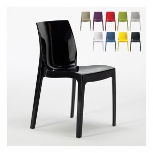 Image de Grand Soleil 18 Chaises ICE polypropylène restaurant promo offre stock | Noir