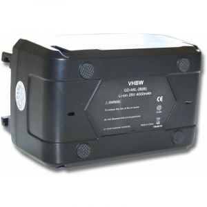 Vhbw Batterie de remplacement pour meuleuse d'angle Milwaukee HD28 AG etc. - Remplace: Milwaukee 48-11-1830, 48-11-2830, 48-11-2850 - …