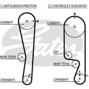 Gates Courroie de distribution 5535XS