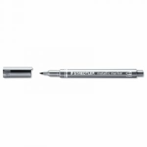 Staedtler Marqueur métallique ogive PM argent