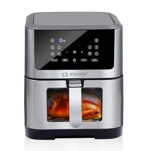 Alpina Airfryer XXL - Friteuse à air chaud 8L - 80 à 200°C - 1800W - Affichage Numérique