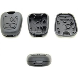 Coque pour clé télécommande compatible Peugeot partner 1996/2007 sans lame et sans vis