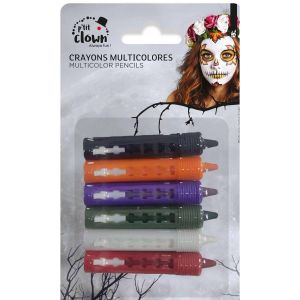 Ruedelafete Set de 6 crayons de maquillage r&eacute;tractables