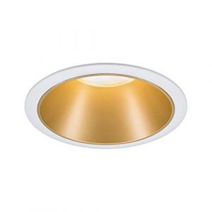 Paulmann 93396 Cole - Spot encastrable rond - Intensit&eacute; variable - Blanc mat, dor&eacute; - En aluminium et plastique - GU10