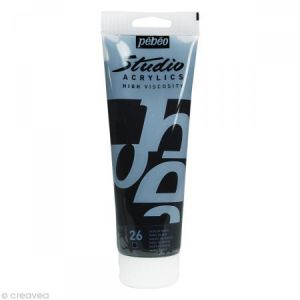 Pebeo Peinture acrylique Studio Acrylics de (étude), 250ml, Noir de mars