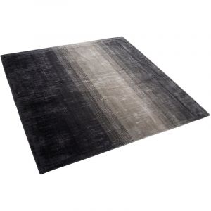 Beliani Tapis gris-noir 200 x 200 cm ERCIS