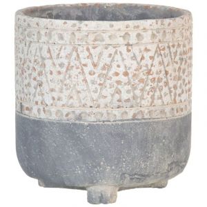 Bigbuy Cache-pot Gris Ciment 18 x 18 x 18,5 cm