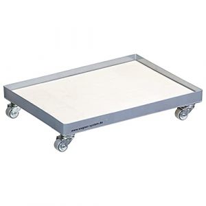 Wagner Chariot à roulettes MM 1184 I 41 x 31 x 8 cm - Charge 100 kg - Plateau de Chargement Amovible FSC I roulettes Souples pour caisses de Boissons empilables standardisées I Polyvalent - 20118401