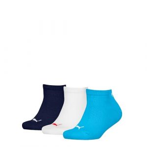 Puma 194010001 Chaussettes de Basket, Bleu Combo, 23-26 (Lot de 3) Mixte Enfant