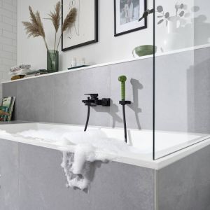 Hansgrohe Mitigeur bain douche Ecostat E + pommeau Jocolino crocodile + flexible Isiflex 160 cm