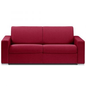 Italian Spirit Canapé fixe DREAMER 3 places maxi 215 cm cuir regent bordeaux
