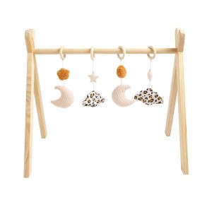 Arche D'&eacute;veil Bois Avec 4 Jouets