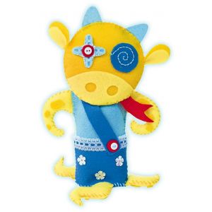 Folia Set de bricolage en feutre Little Monster Friends : Loonymoo 17 pièces