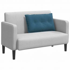 VidaXL Coussin De Dos Bleu 80 X 50 Cm Tissu En Velours Côtelé