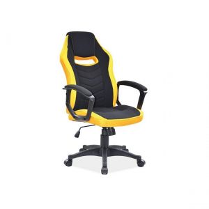 Signal CHAISE PIVOTANTE NOIRE / JAUNE CAMARO