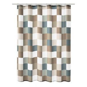 Kleine Wolke 5270271305 Check Rideaux de Douche Taupe 180 x 200 cm