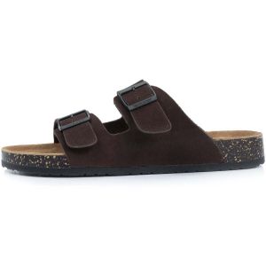 Isotoner Chaussures Mules claquettesà doubles brides ultra confortables, semelle intérieure cuir