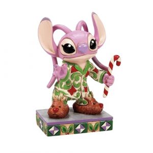 Enesco Figurine de collection Disney de Lilo & Stitch - Angel - Pyjama de Noël - pour Unisexe - multicolore