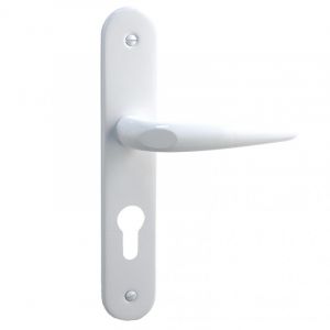 Alpertec 1 poignée de porte Pianosa/york trou de cylindre, alu entraxe 195 mm