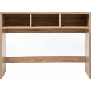 Pegane Table de console avec 3 cases en bois coloris naturel - longueur 102 x Profondeur 33 x Hauteur 75 cm -