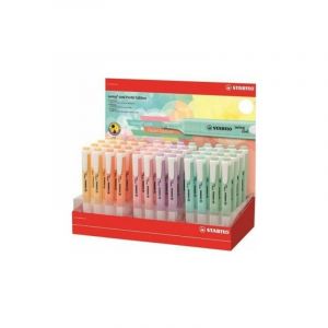Stabilo Swing cool marqueur fluorescent exposant 48 pcs en 6 couleurs pastel