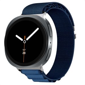 Imoshion Bracelet en nylon Alpine Samsung Galaxy Watch 8 (40/44mm) / Classic (46mm) - Bleu fonc&eacute;