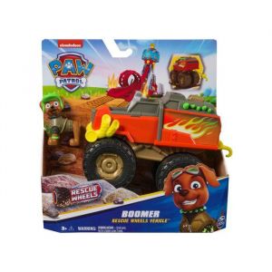 Spin Master Coffret Pat Patrouille Collection Boomer + Véhicule Tout Terrain Wheels - Set Figurine Et Véhicule + 1 Carte Tigre