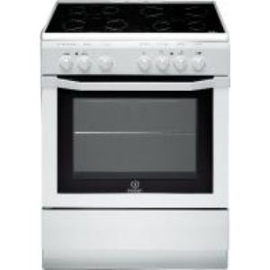 Indesit I6V6C1AHW/FR - Cuisinière vitrocéramique 4 zones avec four électrique