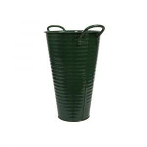 Seau haut avec anses d&eacute;co m&eacute;tal 20x30cm vert - g&eacute;n&eacute;rique 282642