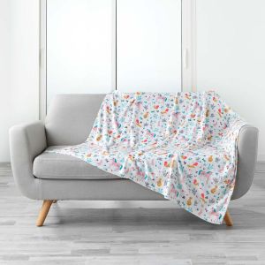 Image de Plaid flanelle Princesse et licorne