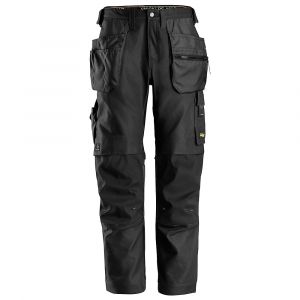 Image de Snickers Pantalon en Canvas+ extensible AllroundWork noir, tour de taille 39", longueur de jambe 32", 1 paire