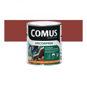 Comus ANCORPRIM rouge 0,75L Primaire d'accrochage universel pour métaux ferreux et supports difficiles