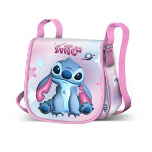 Karactermania Disney Lilo et Stitch Cosmic-Sac &agrave; Bandouli&egrave;re Muffin Mini, Rose, 17 x 16 cm