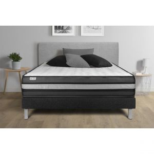 Ensemble VITALPOWER ZEN 160 x 200 cm sommier Kit noir