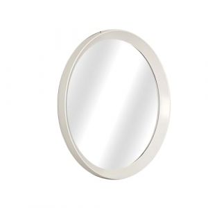 Romimex Miroir Mural Rond Blanc en polystyrène 80 x 80 x 3 cm