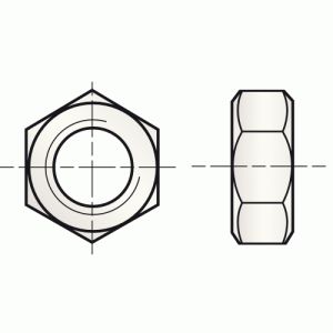Acton Ecrou hexagonal nylon - diamètre 10 mm - 100 pièces