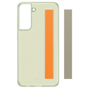 Samsung Coque S21 FE Laniere vert - transparent